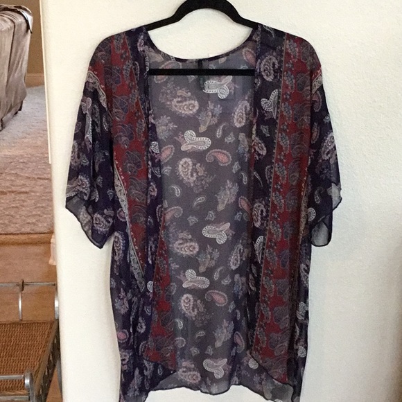 Paisley Printed Sheer Kimono (Worn Once) - Picture 1 of 1